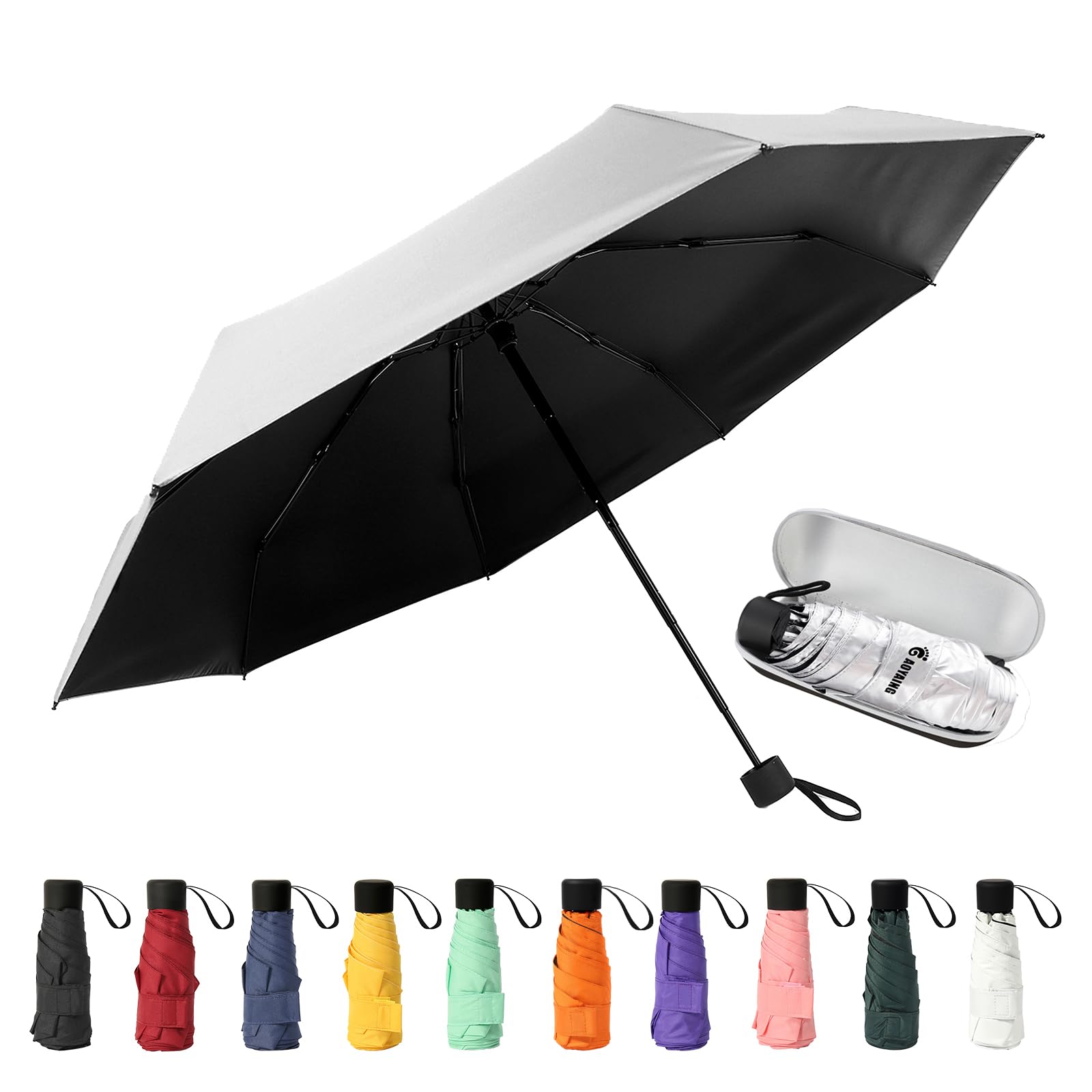 Guarda-chuva De Viagem Compacto Gaoyaing Uv Protection 99cm