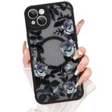Capa De Telefone Aigomara Para Iphone 15 Com Flor Rosa Magsafe