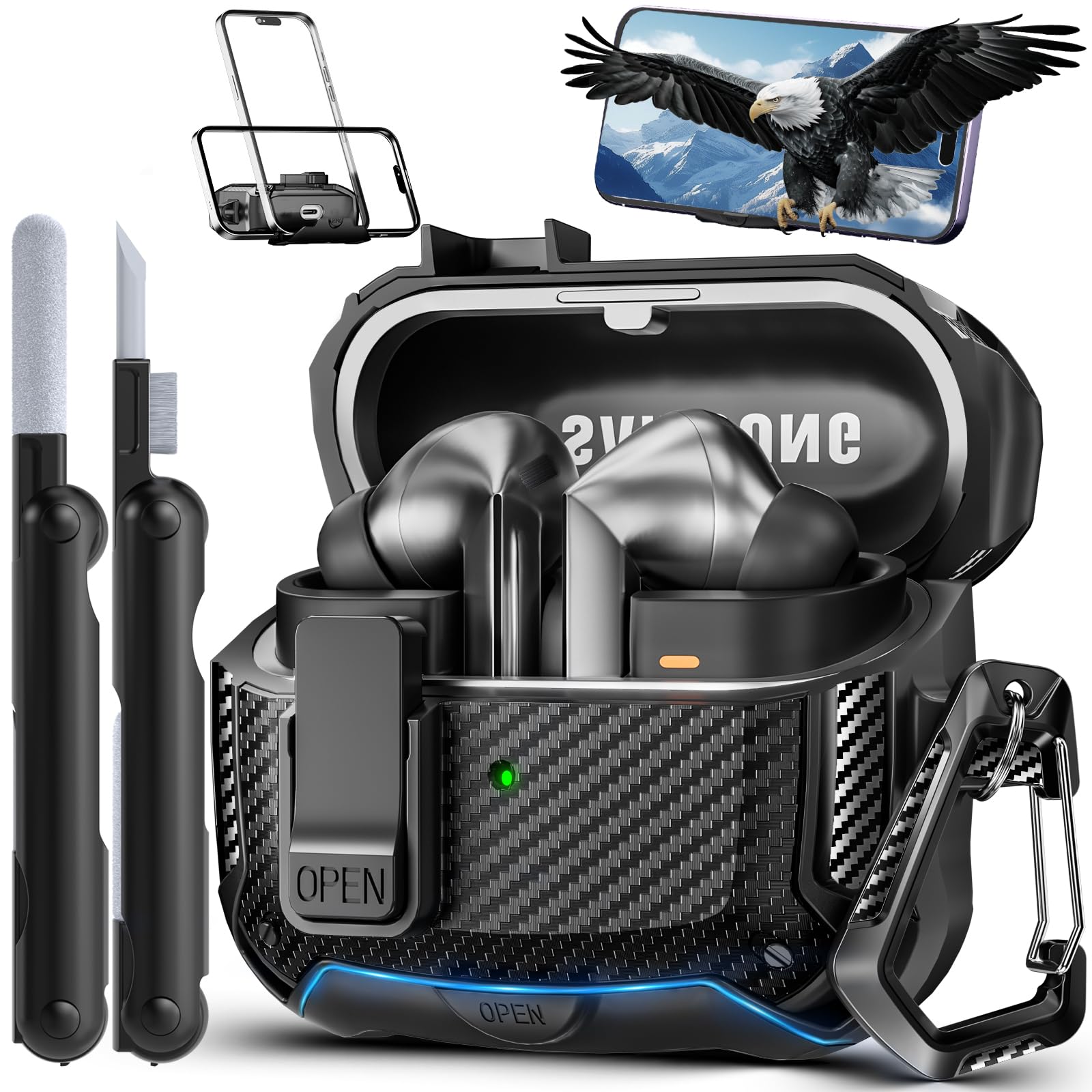 Capa Compatível Com Samsung Galaxy Buds 3 E Buds 3 Pro