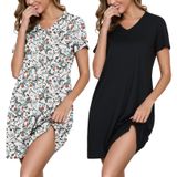 Camisetas Femininas Marvmys Com Decote Em V E Manga Curta, Pacote Com 2 Unidades