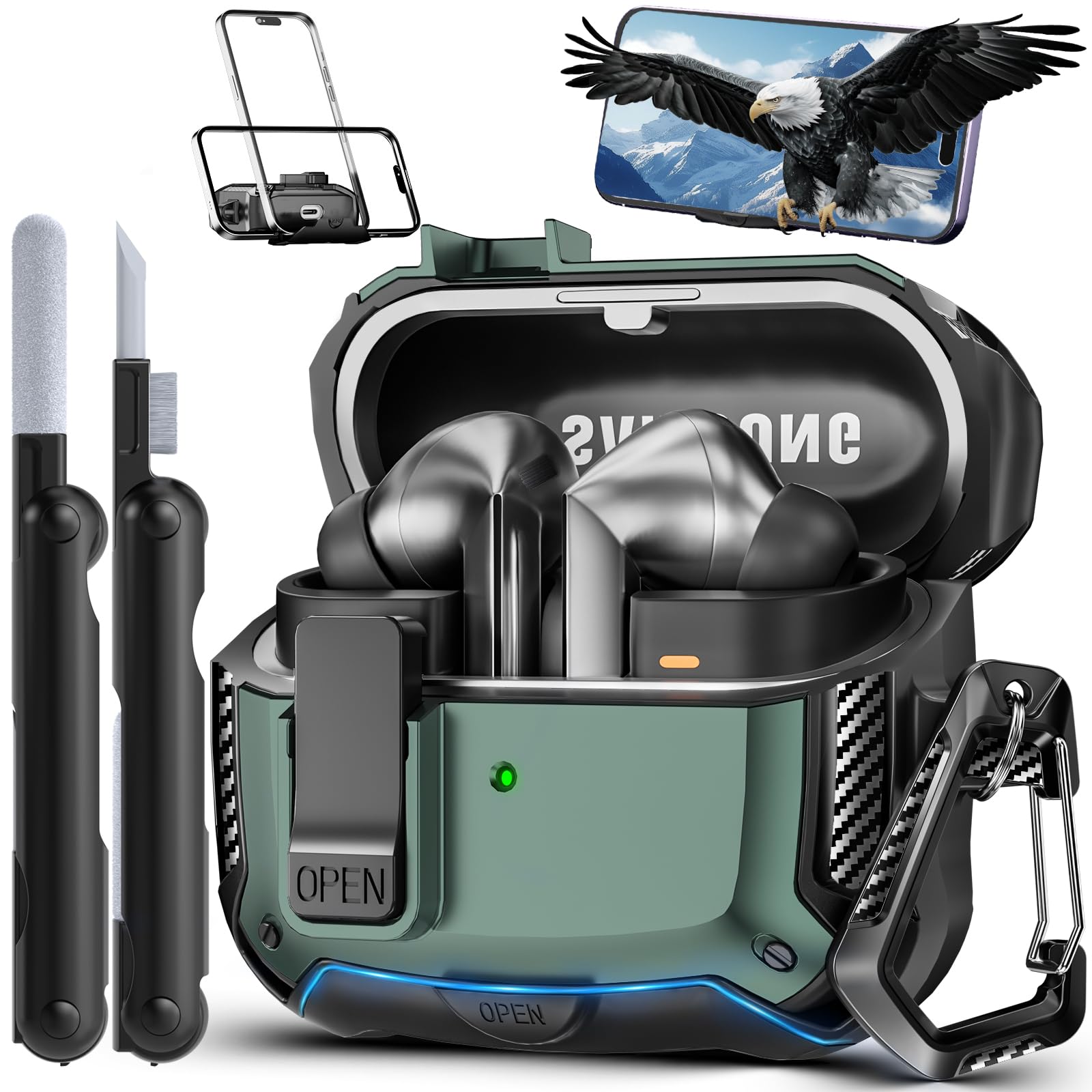 Capa Compatível Com Samsung Galaxy Buds 3 E Buds 3 Pro