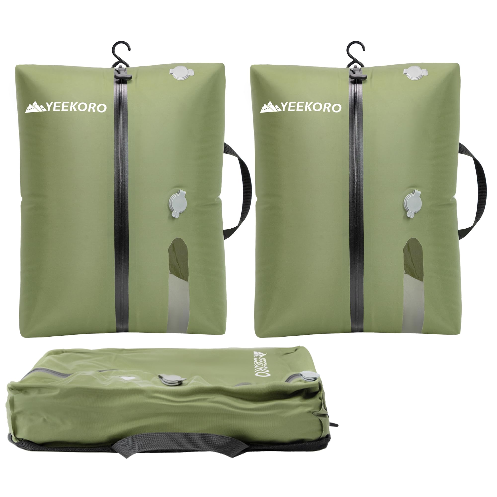 Sacos De Vácuo Yeekoro Para Viagens Ip67 Reutilizáveis (pacote Com 2)