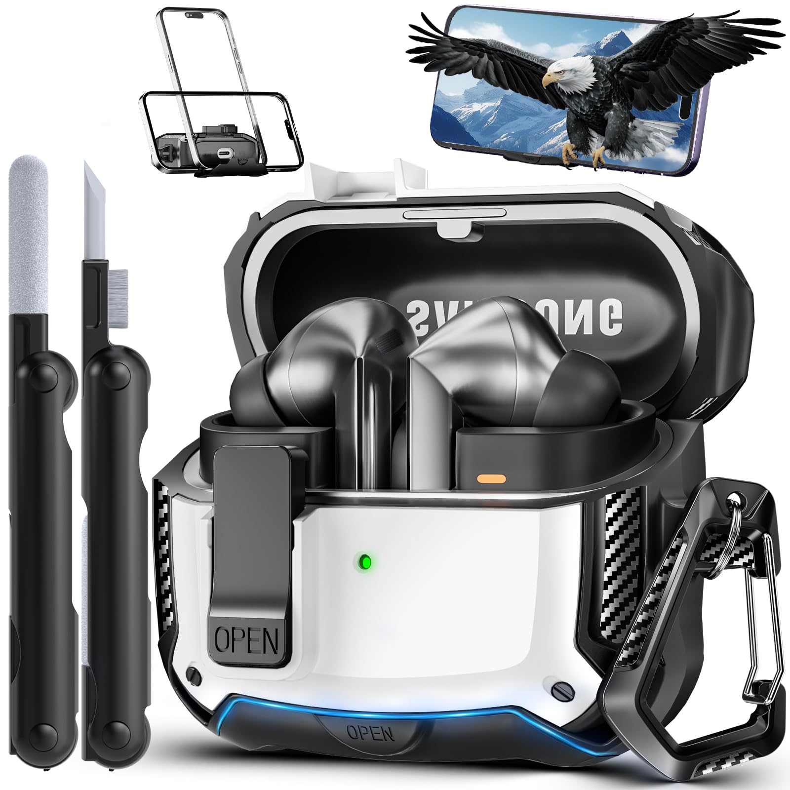 Capa Compatível Com Samsung Galaxy Buds 3 E Buds 3 Pro