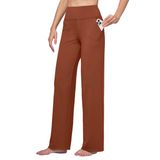 Calças De Ioga Willit Wide Leg Dress Work Caramel Para Mulheres Xs