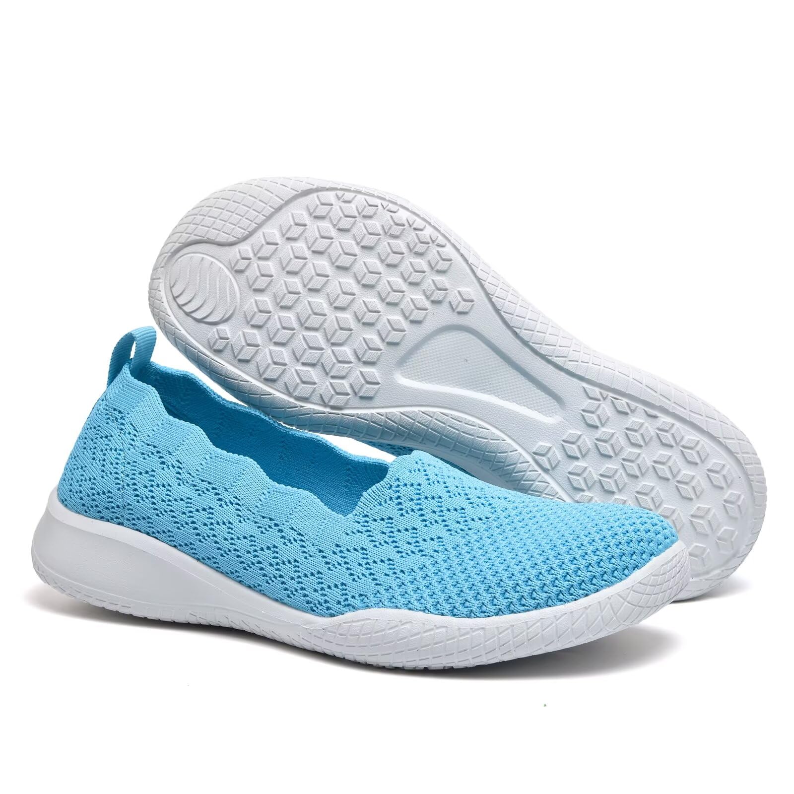 Sapatos De Caminhada Poemlady 2406 Lake Blue Para Mulheres Tamanho 9