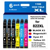 Cartuchos De Tinta Payforless 822xl Remanufaturados Para Epson