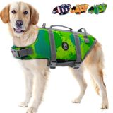Colete Salva-vidas Para Cães Emust Multigreen Waterproof Xl Para Natação