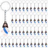 Chaveiro Sumind Jesus, Estatueta De 48 Peças, Borracha Religiosa, Azul