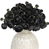 Flor Artificial Letjolt Ranunculus Black Silk X18