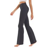 Calças De Ioga Bubblelime Bootcut De Algodão Com Bolso Interno