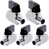 Mini Válvula De Esfera Beduan 3/8 Npt Válvula De Corte De Latão (x5)