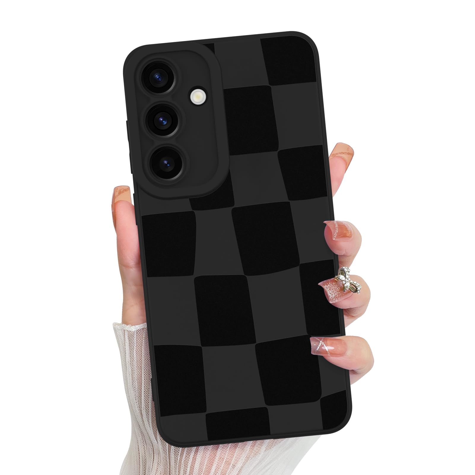 Capa Para Celular Kanghar Compatível Com Samsung Galaxy S24 Fe - Preta