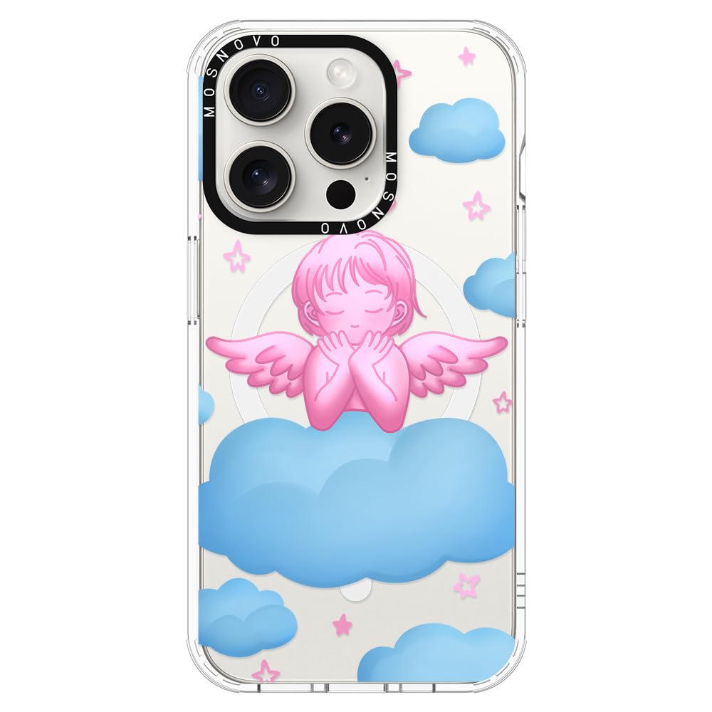 Capa De Telefone Mosnovo Para Iphone 15 Pro Buffertech Pink Serenity