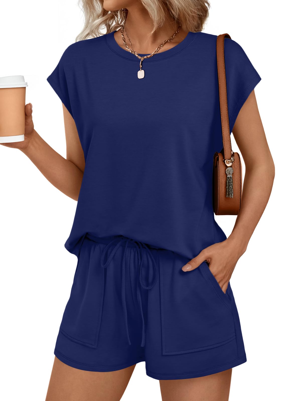 Conjunto De Lounge De Duas Peças Automet Para Mulheres, Roupas De Verão 2025