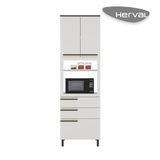 Paneleiro Torre Quente Herval Manhattan, Mdp, 2 Portas E 3 Gavetas, Branco Ártico