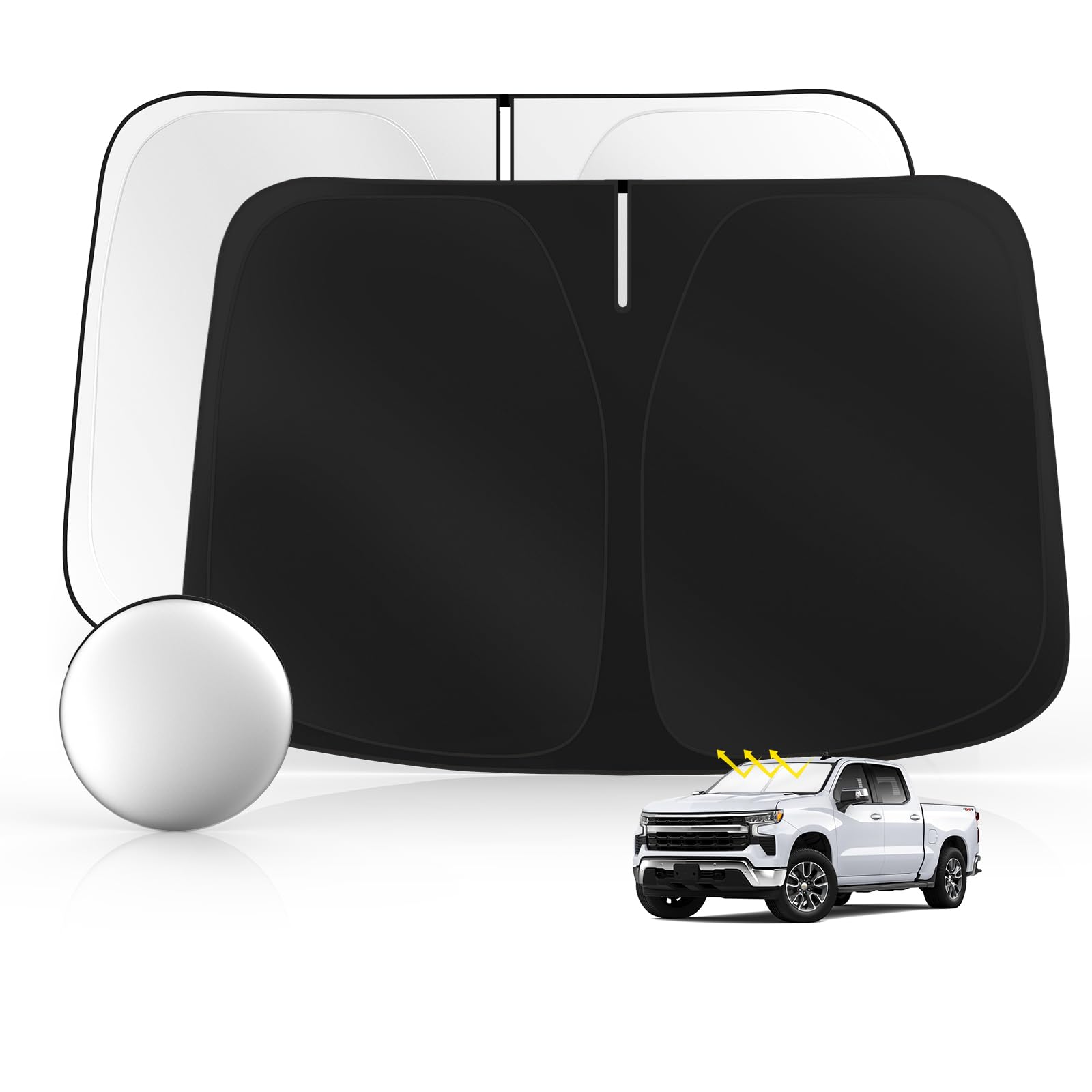 Pára-brisa Sun Shade Sulagi Para Silverado 1500 2019-2025