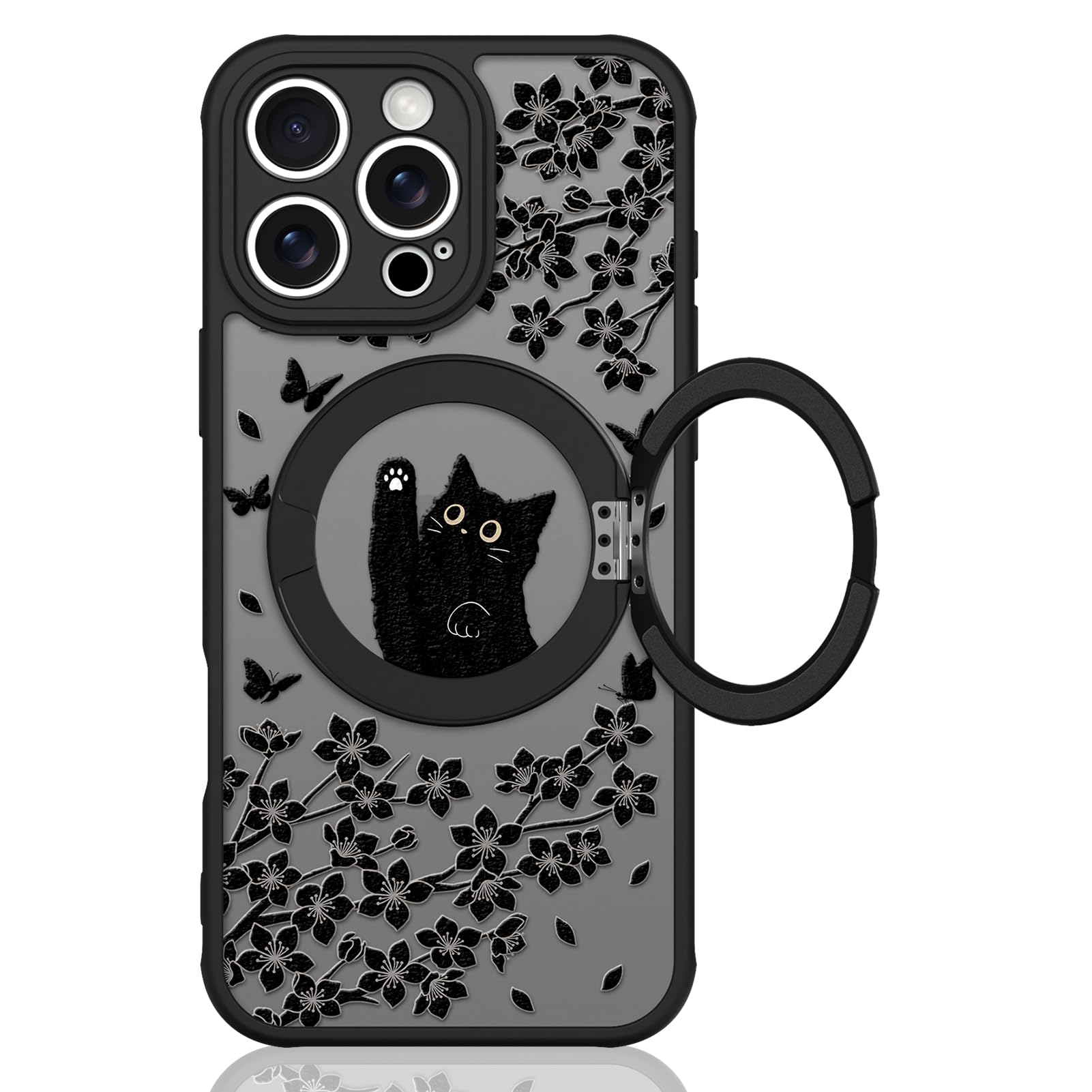 Capa De Telefone Heaofei Cute Para Iphone 16 Pro Com Suporte E Magsafe
