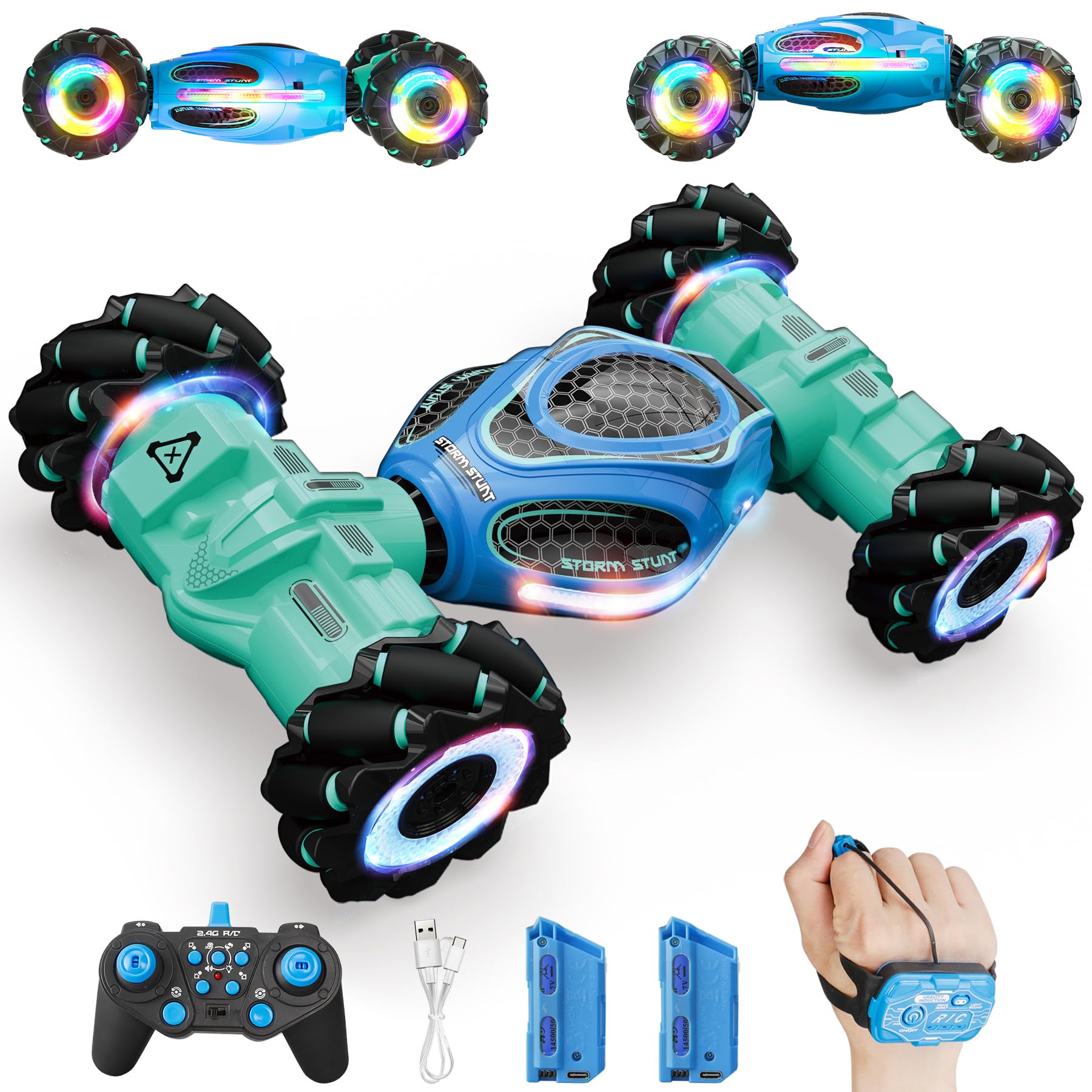 Rc Car Scopter 4wd Gesture Control 360° Rotate Stunt 1:18