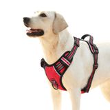 Colete Externo Ajustável Heele No-pull Para Cães Vermelho Xl