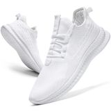 Sapatos Wohhhw, Corrida, Tênis, Caminhada Casual, Atlética, Masculinos, Brancos