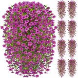 Flores Artificiais Penduradas Faylifeway Para Atividades Ao Ar Livre X8 Roxas