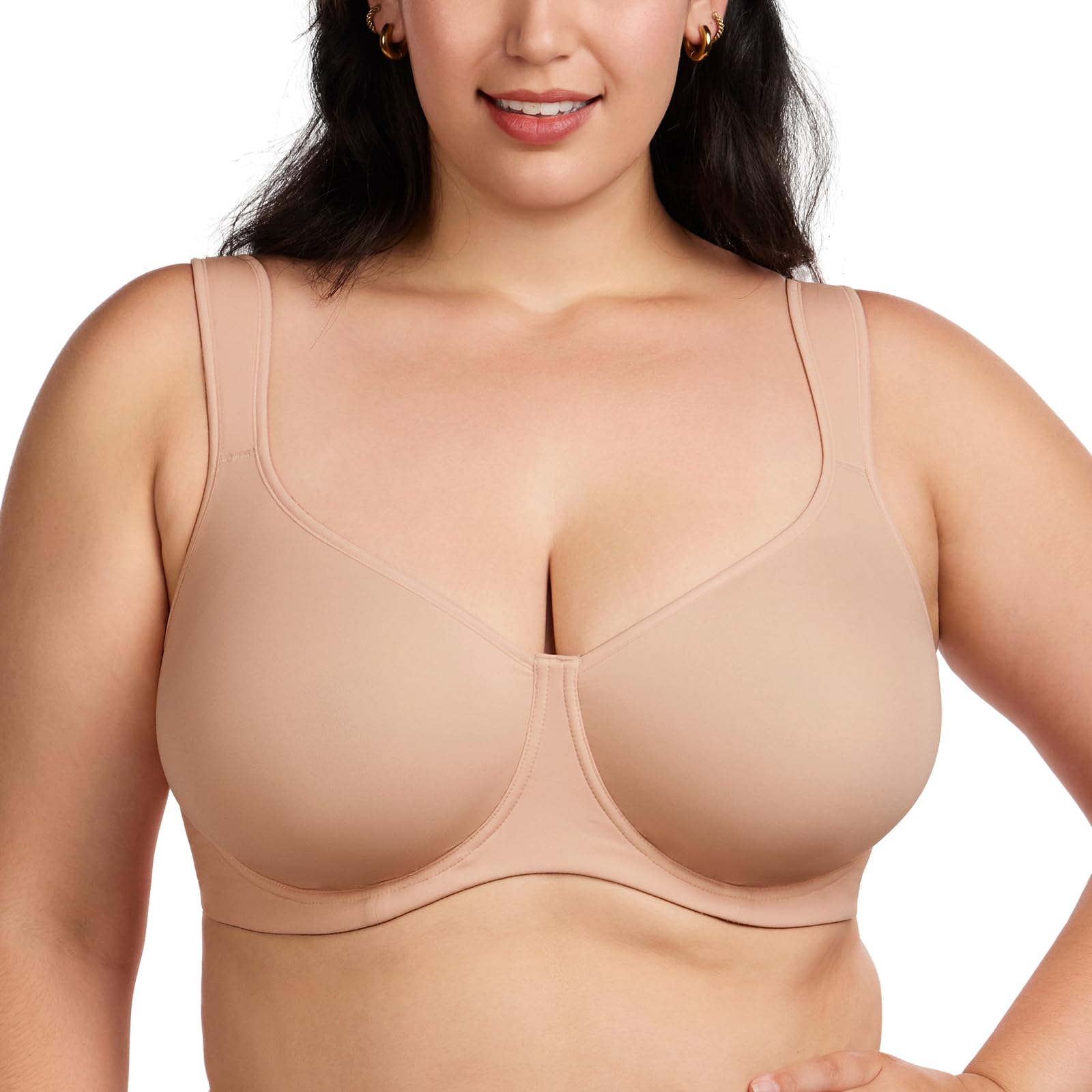 Sutiã Minimizer Hsia Full Coverage Support Big Bust 36i Beige
