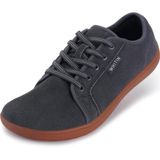 Sapatos Femininos Whitin, Couro Descalço, Tamanho 5.5, Cinza, Goma 36