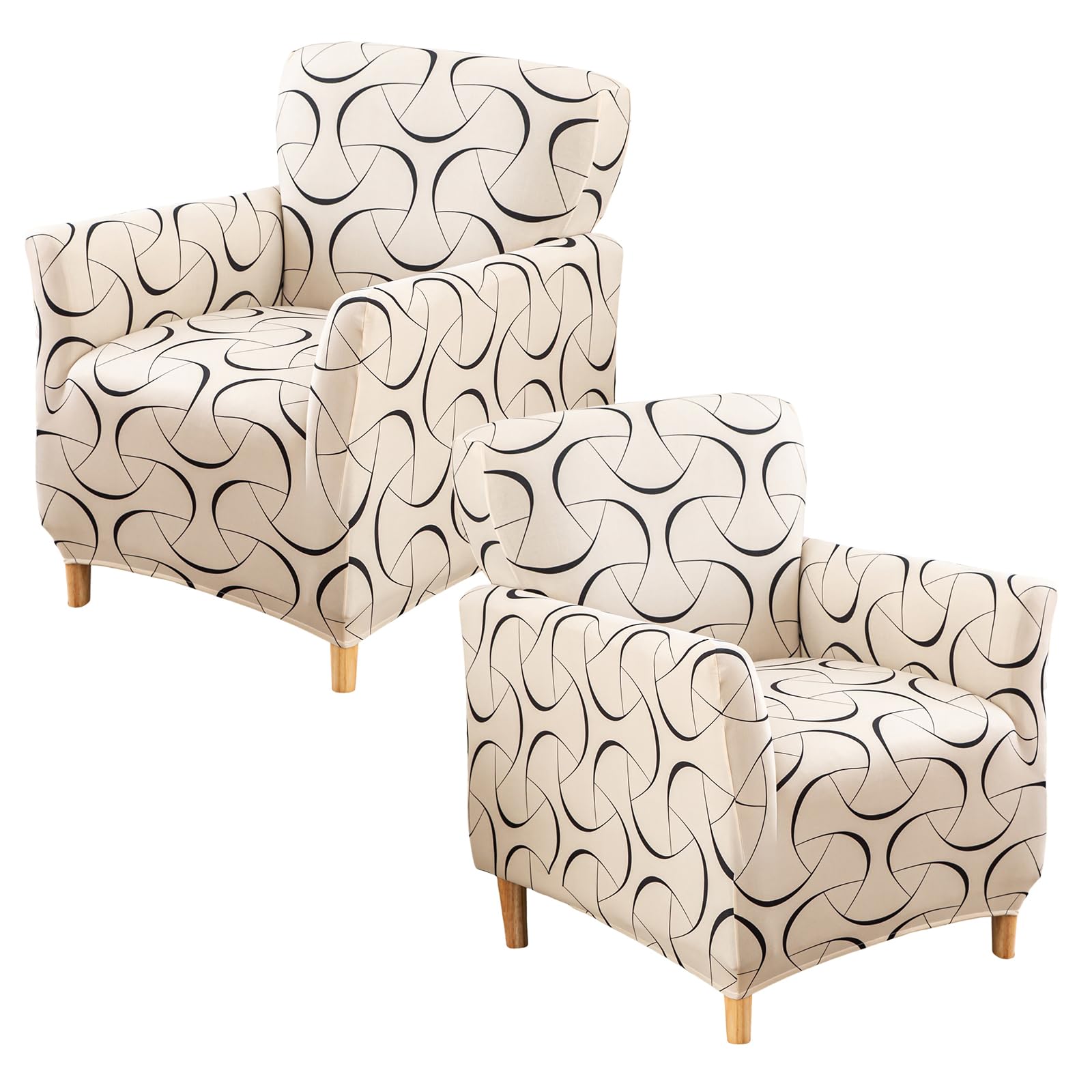 Capas De Poltrona Cadeira Elástica De 2 Peças Com Estampa Gostady