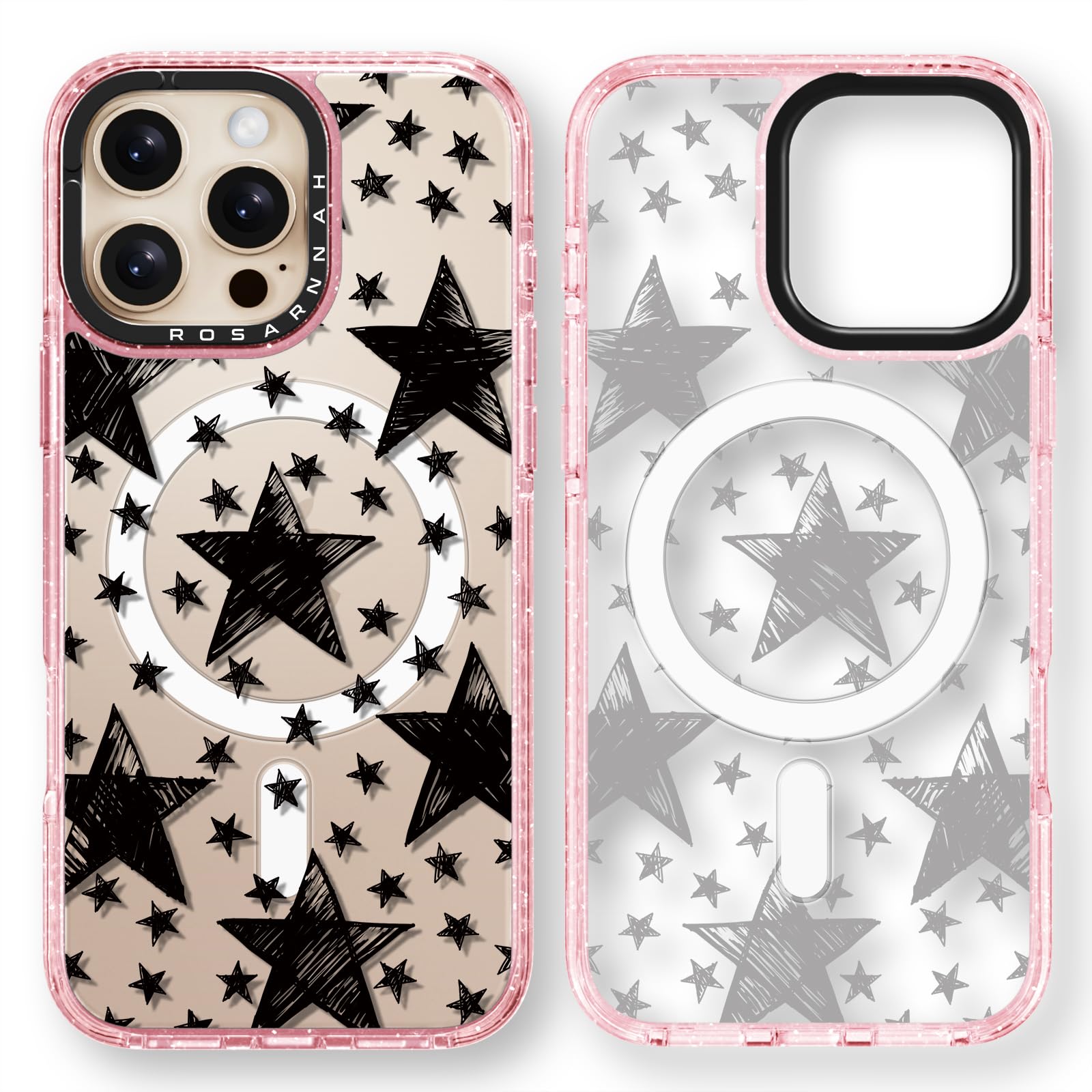 Capa De Telefone Rosarnnah Magnetic Para Iphone 16 Pro Max Magsafe