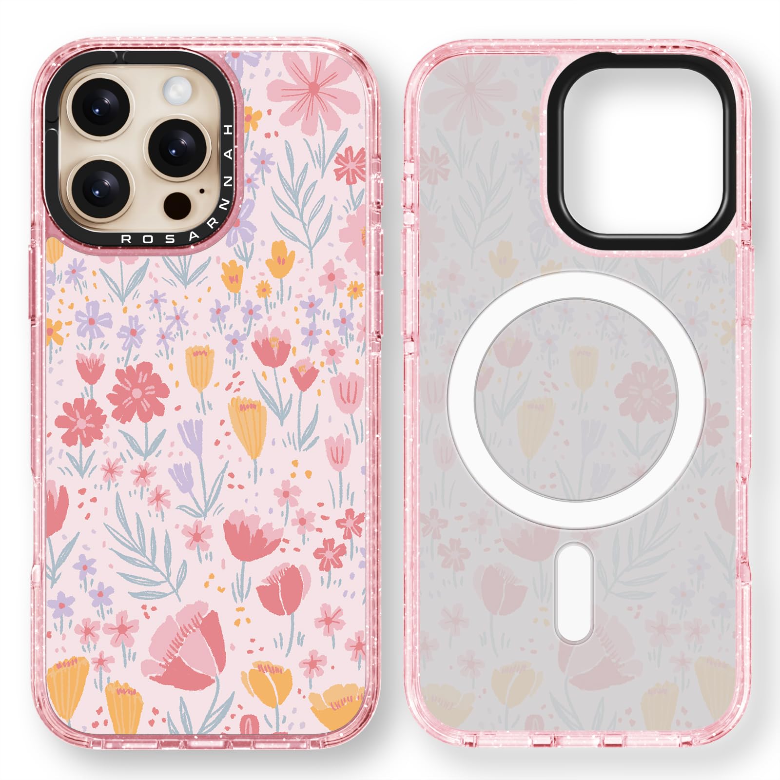 Capa De Telefone Rosarnnah Magnetic Para Iphone 16 Pro Max Magsafe