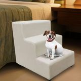 Escada Escadinha Pet Cachorro 3 Degraus Rampa Suede Dog