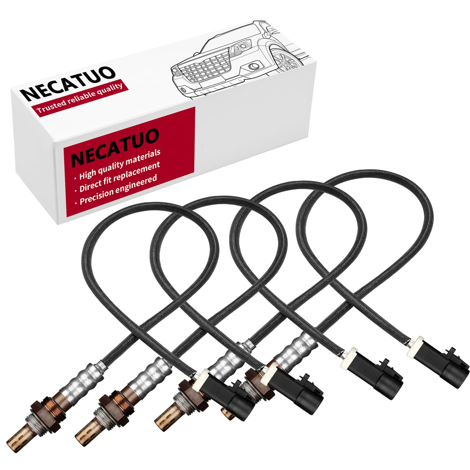 Sensor De Oxigênio O2 Necatuo 15716 15717 Upstream Downstream (conjunto De 4)