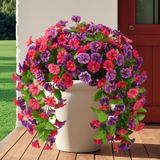 Flores Artificiais Inqcmy Outdoor Spring Decor Morning Glory