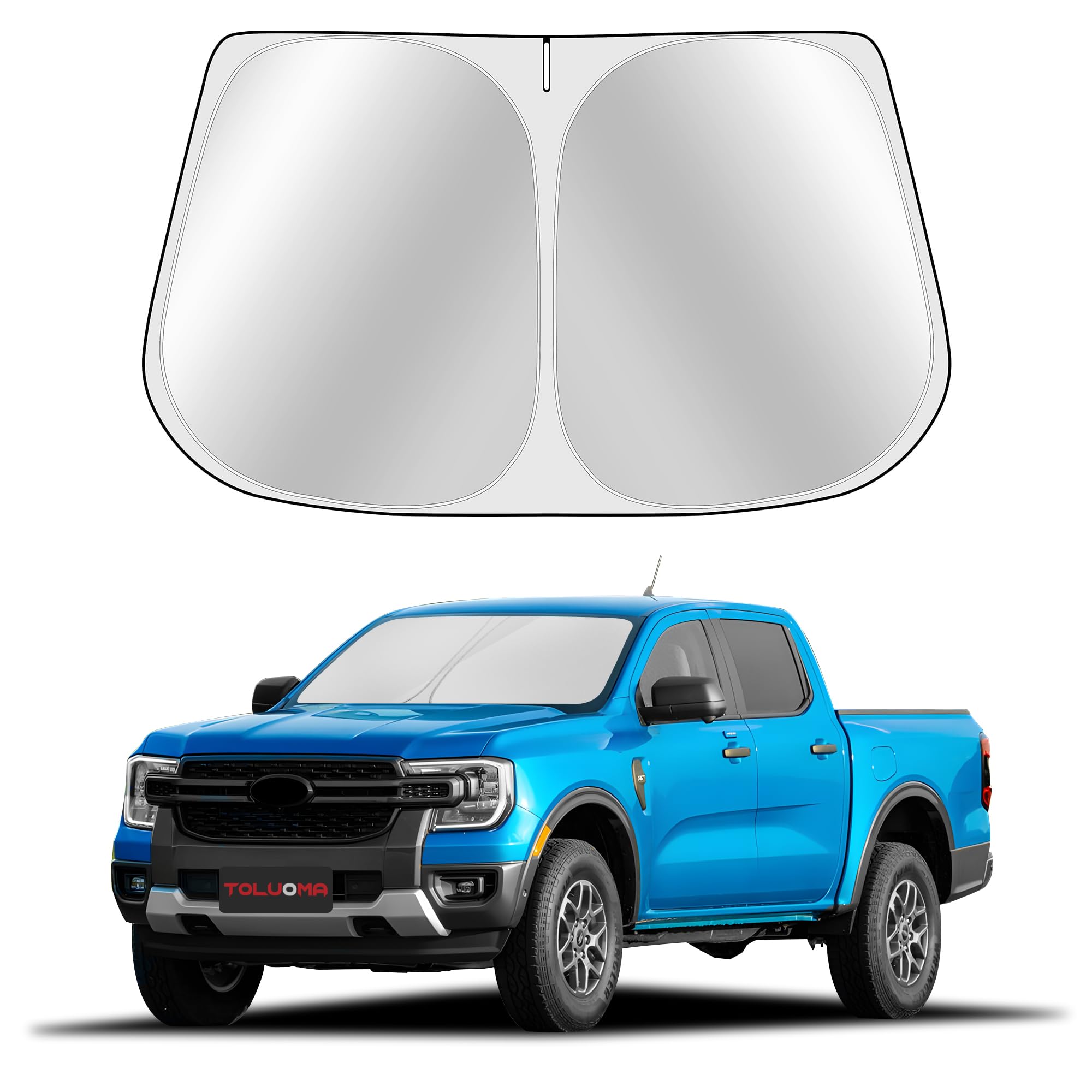 Pára-brisa Sun Shade Toluoma Custom Fit Ford Ranger 2019-2025