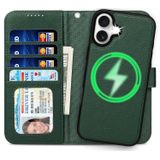 Capa Wallet Mefon Para Iphone 16 Com Suporte Para 4 Cartões Em Couro