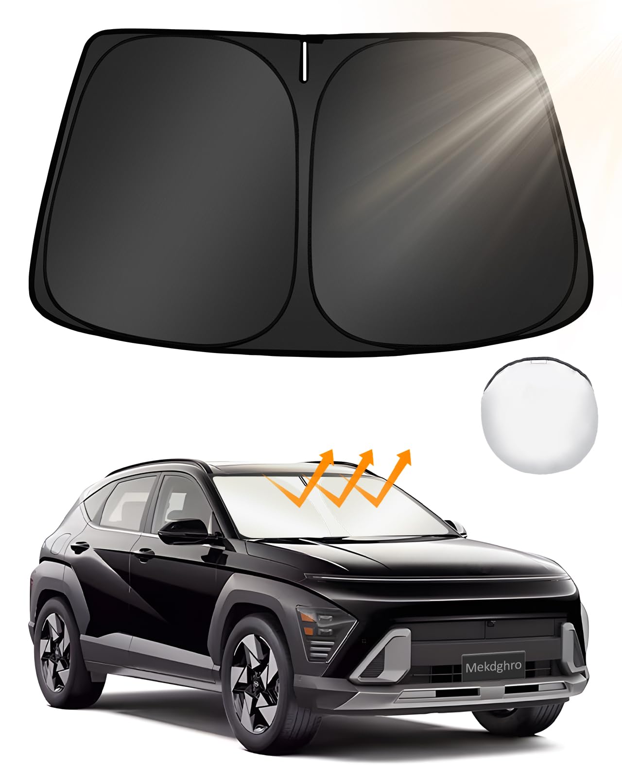 Pára-brisa Sun Shade Mekdghro Custom Fit H-yun-dai Kona