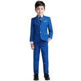 Suit Yuanlu Para Meninos, Smoking Infantil, Slim Fit, Azul Royal, Sz 12