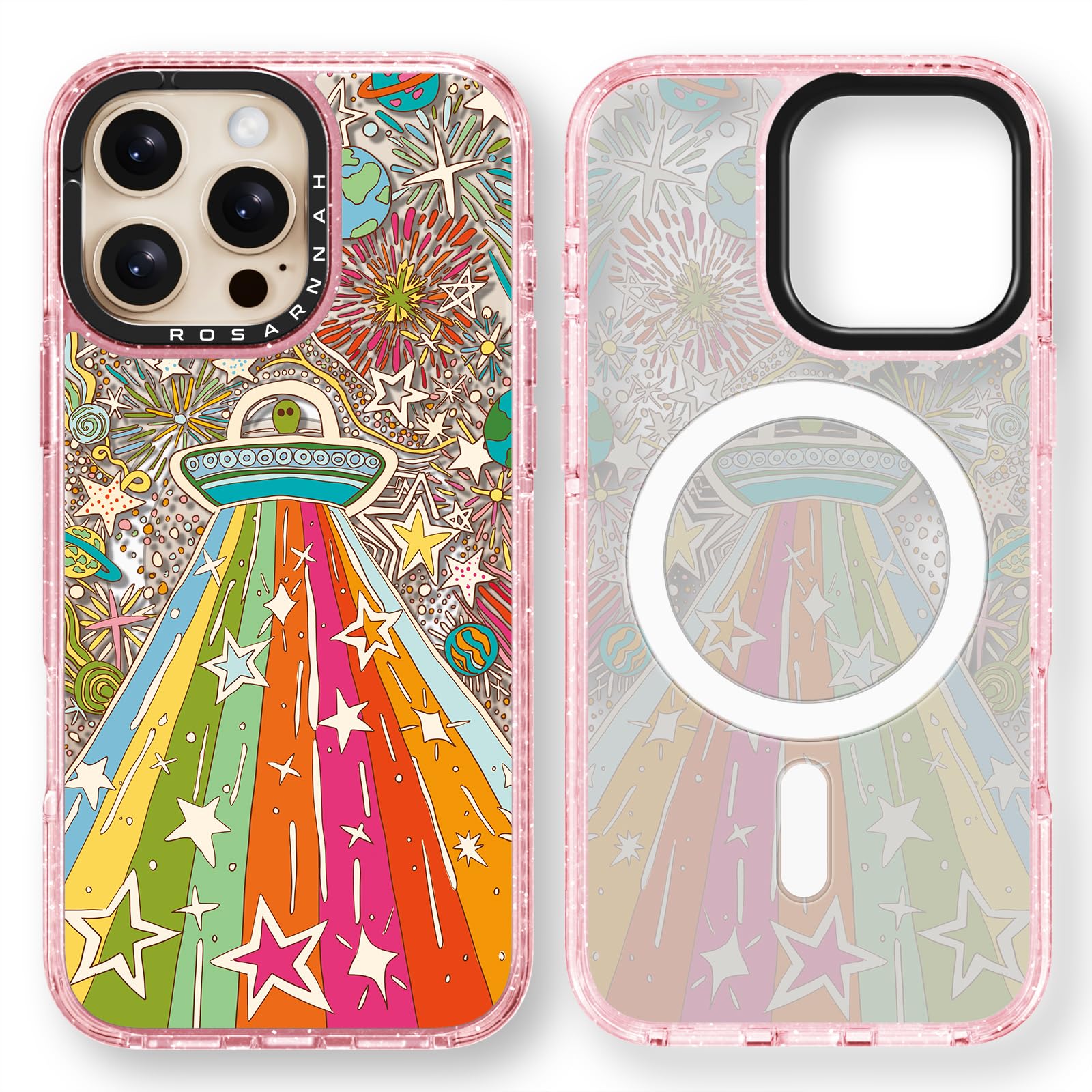 Capa De Telefone Rosarnnah Magnetic Para Iphone 16 Pro Max Magsafe