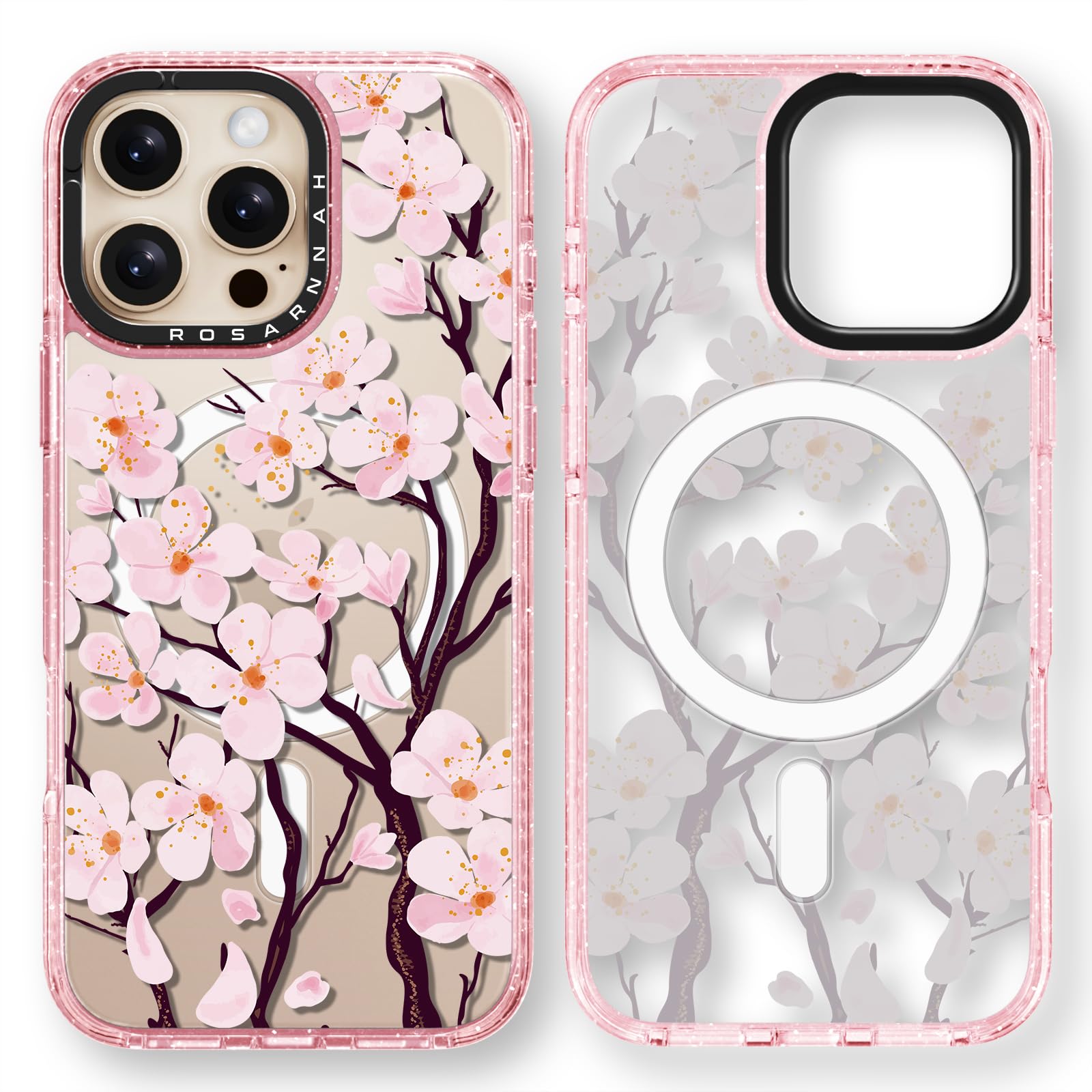 Capa De Telefone Rosarnnah Magnetic Para Iphone 16 Pro Max Magsafe