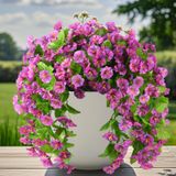 Flores Artificiais Inqcmy Outdoor Spring Decor Morning Glory