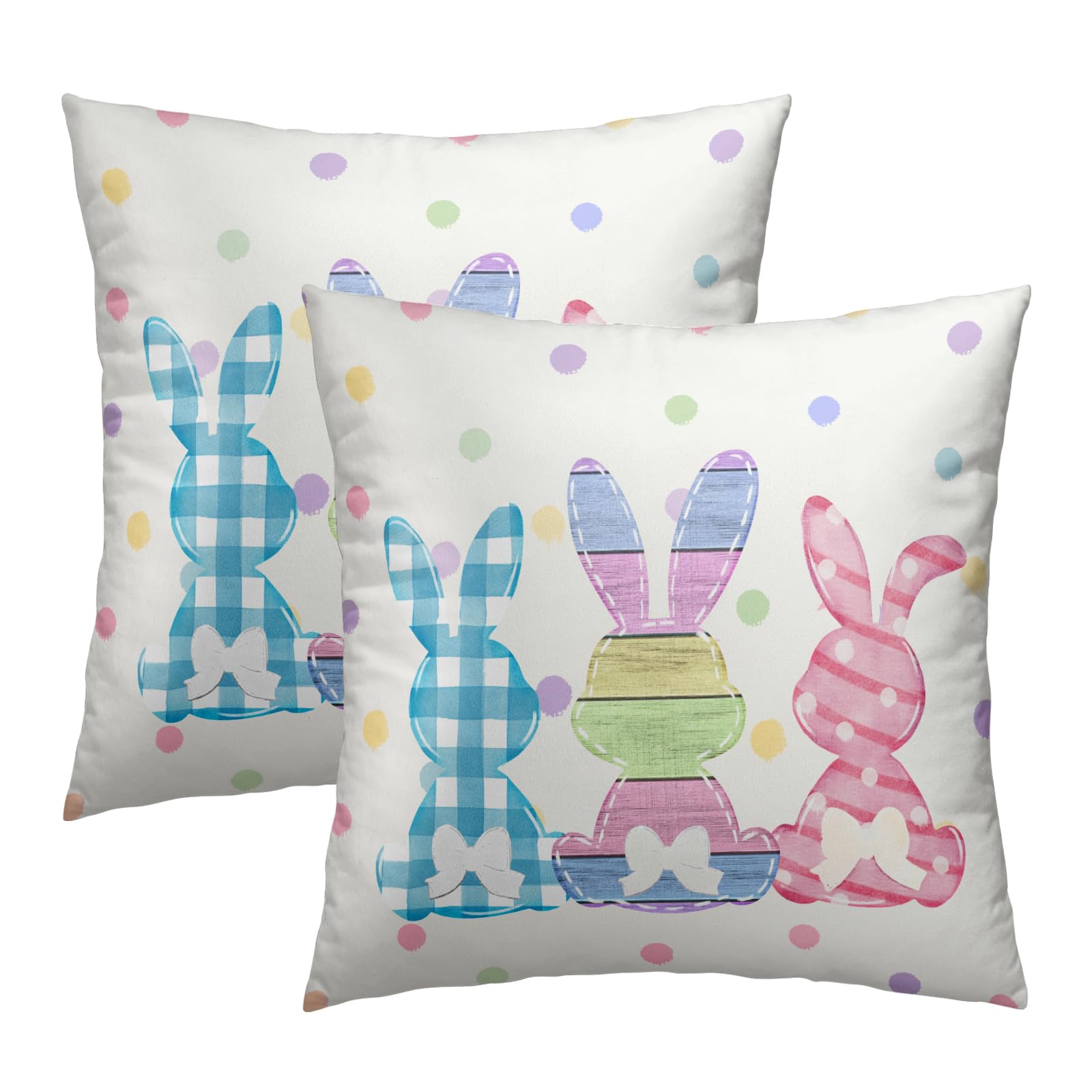 Capas De Almofada Granbey Easter Colorful Rabbit 60x60cm