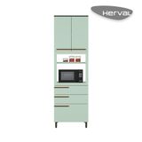 Paneleiro Torre Quente Herval Manhattan, Mdp, 2 Portas E 3 Gavetas, Verde Bali