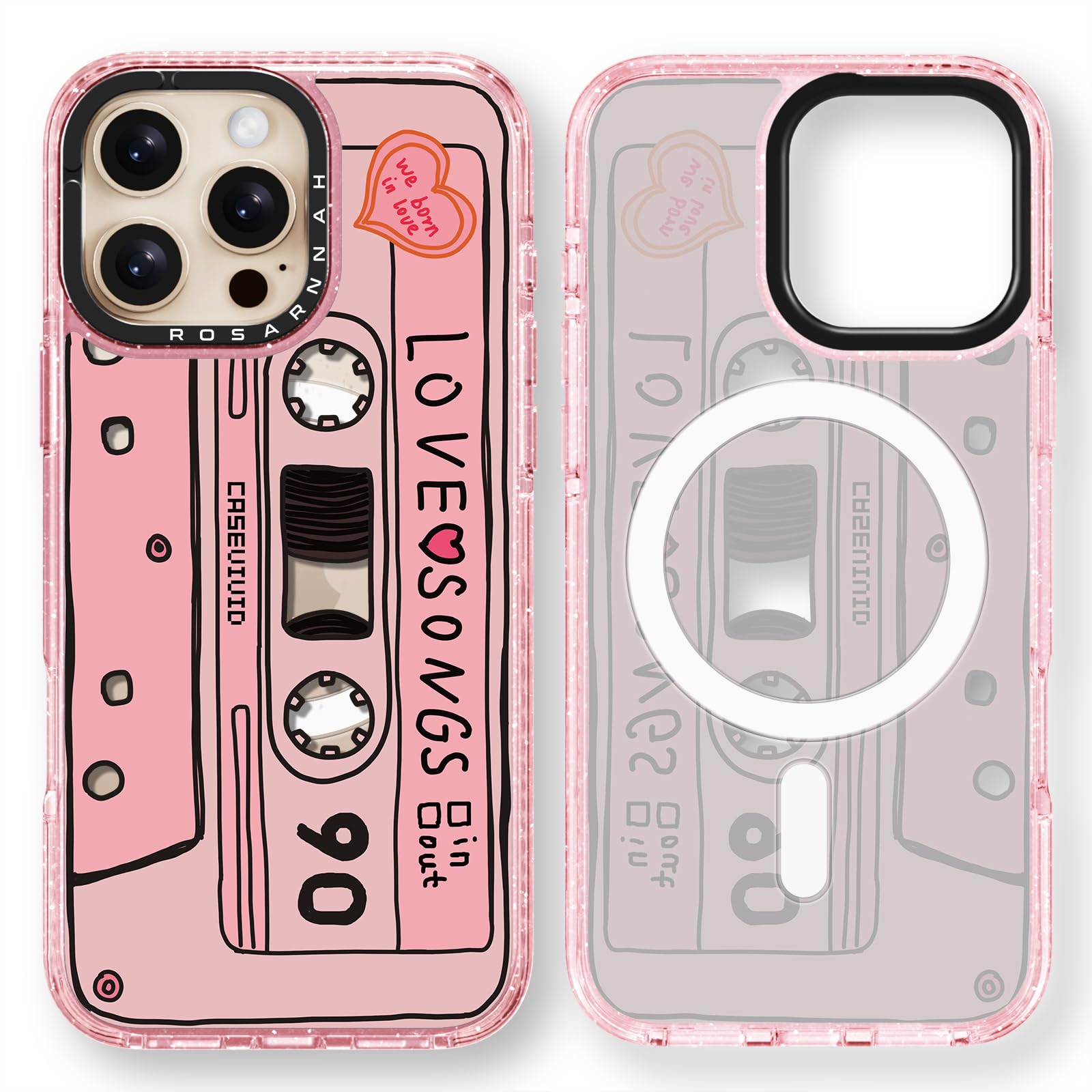 Capa De Telefone Rosarnnah Magnetic Para Iphone 16 Pro Max Magsafe