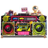 Toalha De Mesa Xbaiyanr 80s 90s Theme Party Radio Design 180x75cm