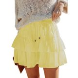 Shorts Woudery Flowy Para Mulheres, Boho, Babados, Saias Em Camadas