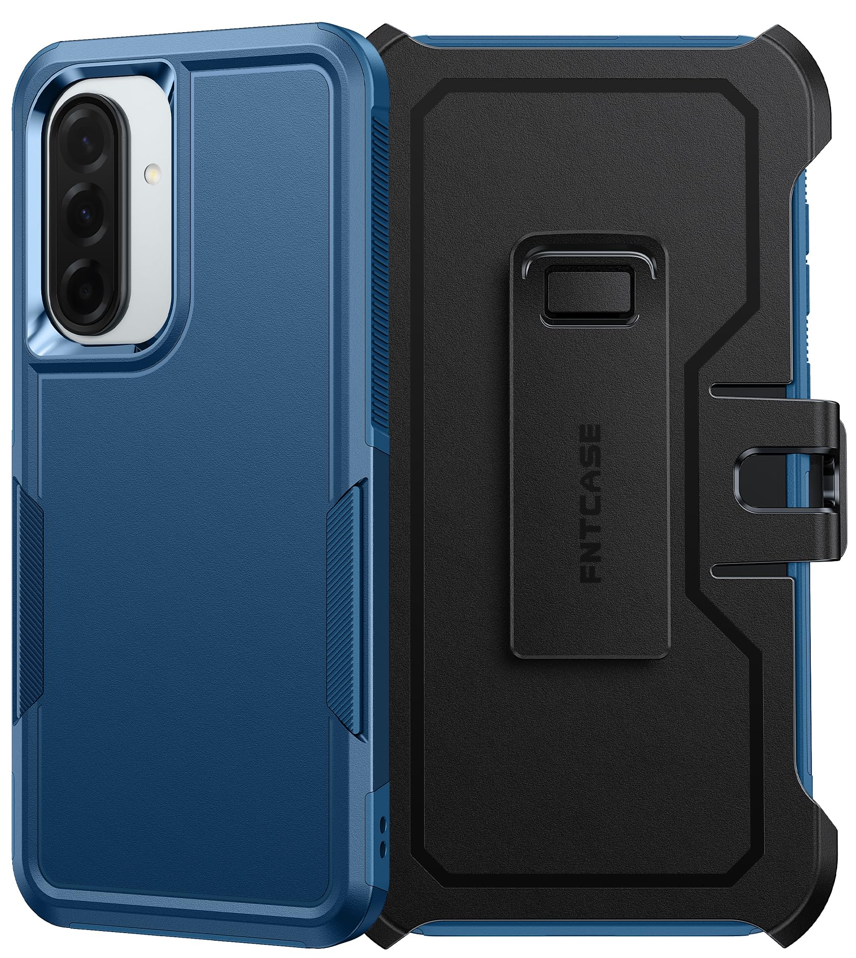 Capa Fntcase Para Samsung Galaxy A36-5g Com Clipe De Cinto Azul