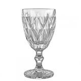 Taça Para Agua Vidro Diamond Clear Vitral Verre - Mimo 3 Unidades