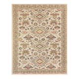 Tapete Sala Oriental 200x300 Cm Bege Tipo Belga Sem Pelo