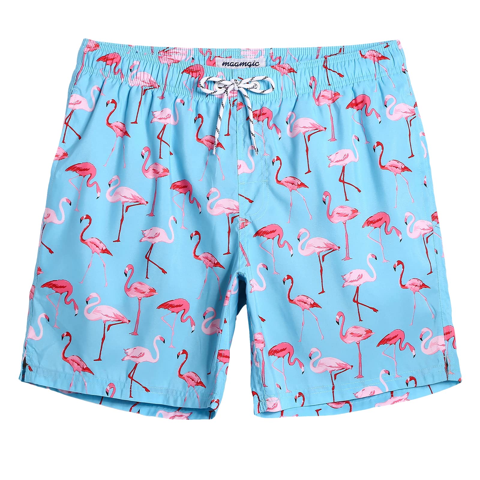 Swim Trunks Mamagic Quick Dry Swim Shorts Para Homens Azuis E Rosa