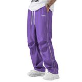 Calça De Moletom Zaful Parachute Y2k Baggy Para Homens, Violeta, Tamanho M